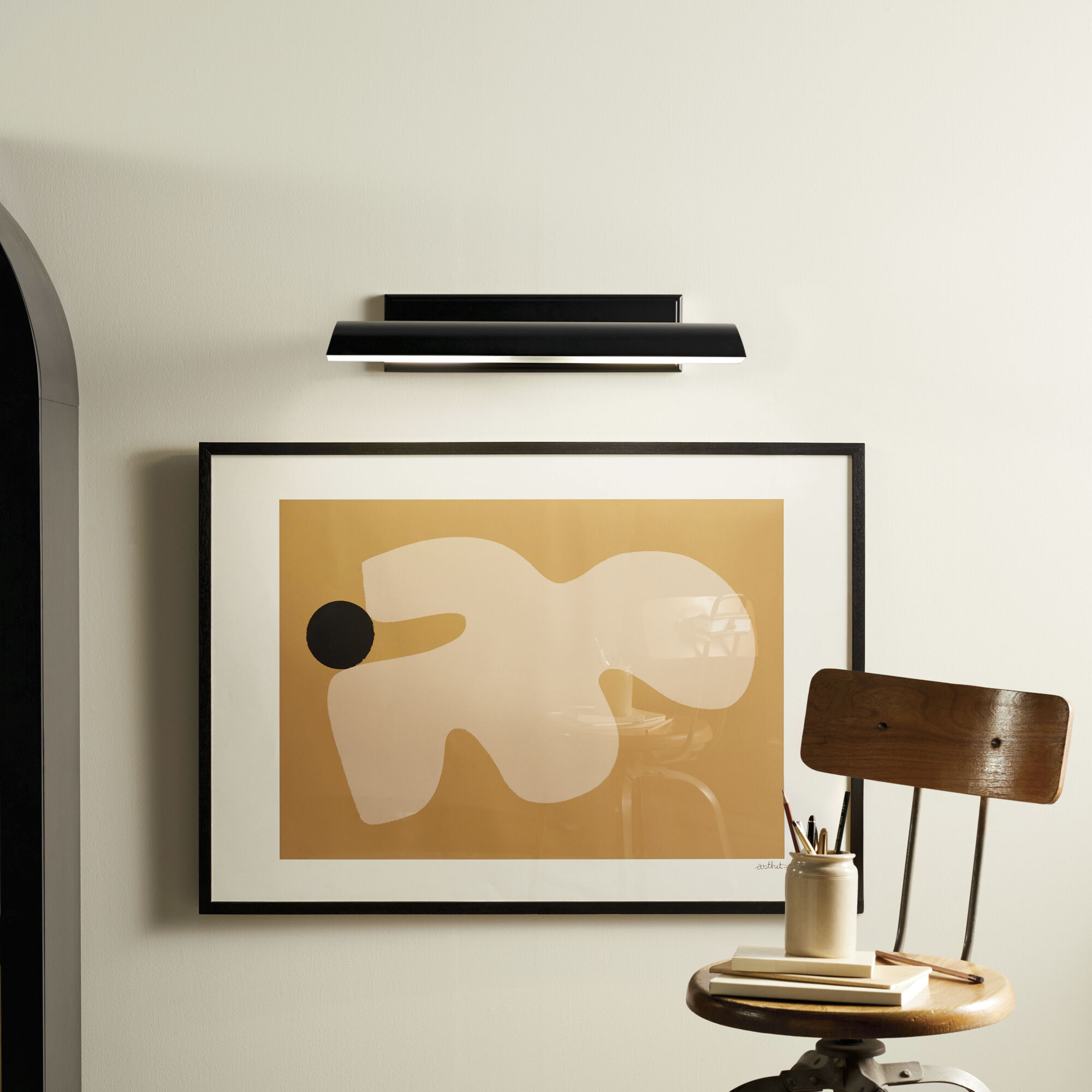 Carston 26 watt 24.25 inch Black Picture Light Wall Light